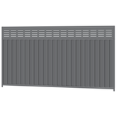 1800mm high x 3180mm Colorbond Slat FX Fencing Panel 100% Australian Made, 4x Sheets, 2x Channel Posts, 3x Rails, 1x Infill sheet, Screws.
